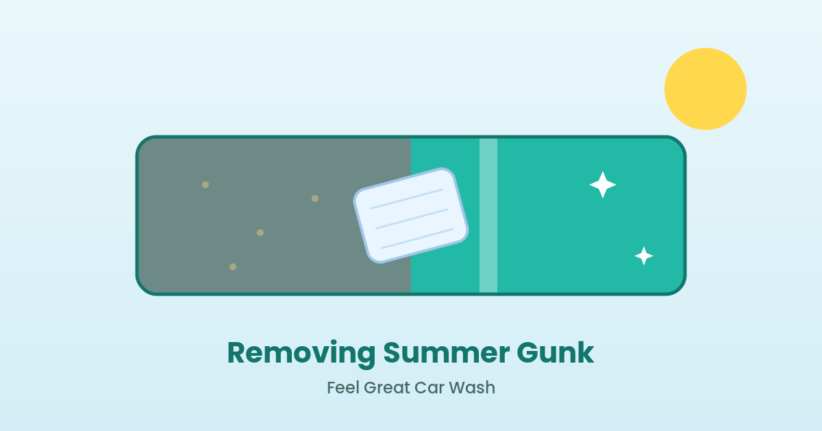 a microfiber towel going over a car exterior in the summer heat.
